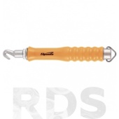 Крюк для вязки арматуры, 200 мм, автоматический, деревянная рукоятка, "SPARTA" /848806