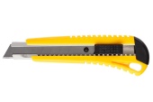 Нож, 18 мм, выдвижное лезвие, метал. направляющая, пластик. корпус, "HOGER" /3000015