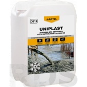 Пластификатор с противоморозной добавкой для бетонных и строительных растворов UNIPLAST, 10 л