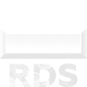 Плитка облицовочная белая глянцевая Beveled Tile, 10x30x0,9 см, (TD-BT-SW)